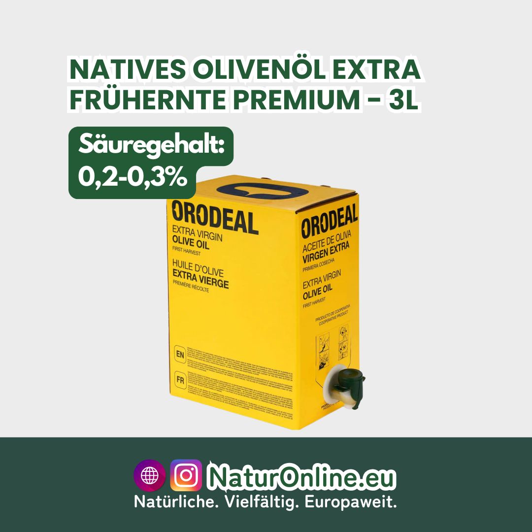 ORODEAL Natives Olivenöl Extra - Frühernte Premium - 3L