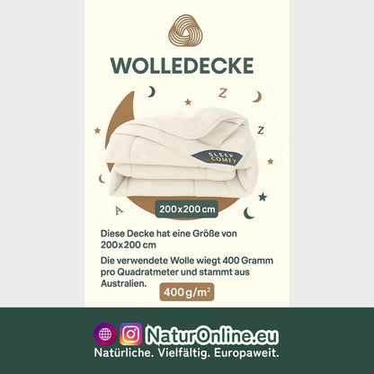 Wolledecke - 200x200 cm