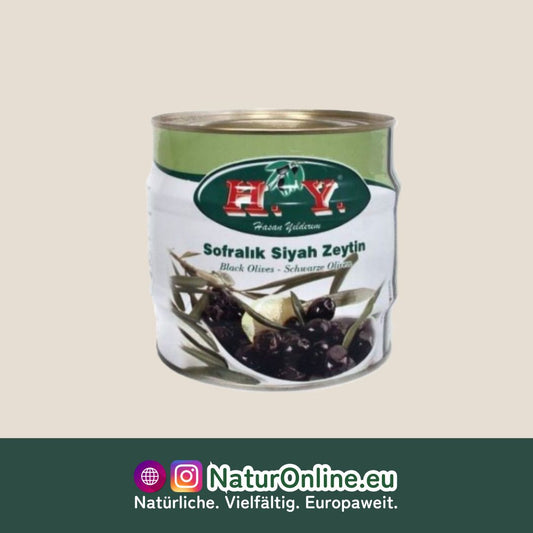 Ready-to-eat black olives - 1800g - HY-Hasan Yıldırım
