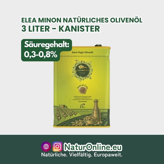 Elea Minon Natürliches Olivenöl - 3L Kanister