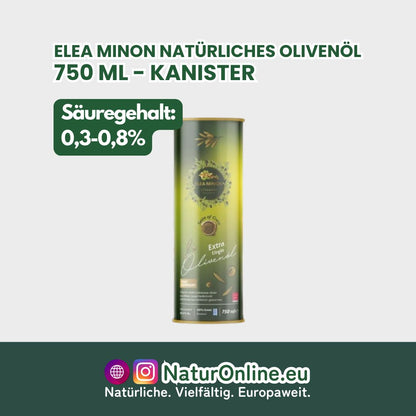 Elea Minon Natürliches Olivenöl - 750ML Kanister