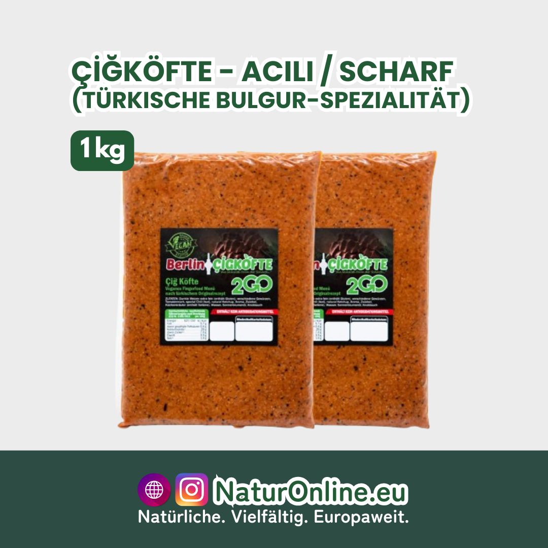 Çİğköfte - Acılı / Scharf (türkische Bulgur-Spezialität) - 1 kg