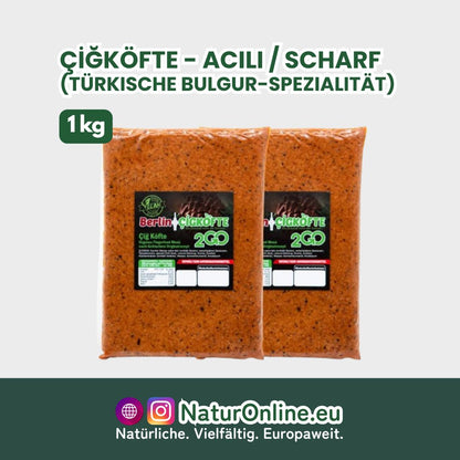 Çİğköfte - Acılı / Scharf (türkische Bulgur-Spezialität) - 1 kg