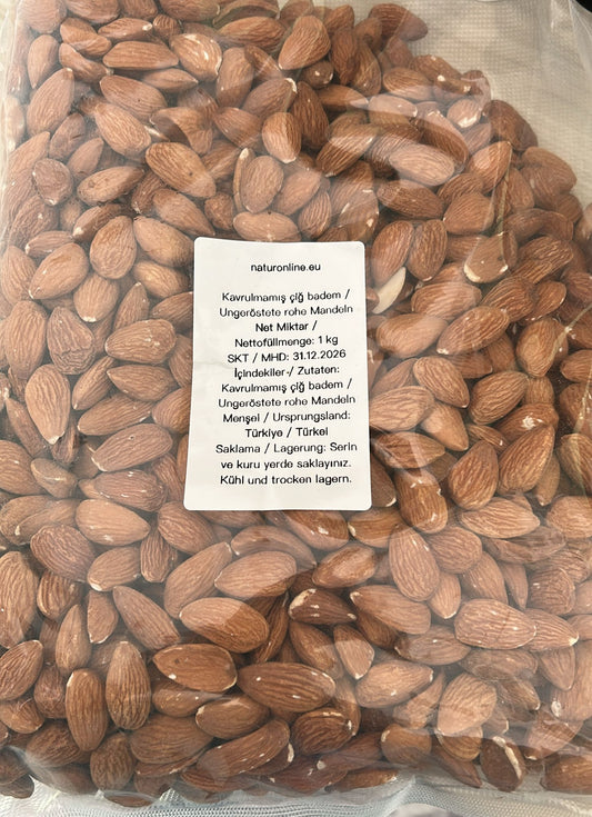 Raw almonds - 1kg