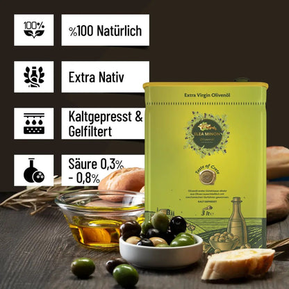 Elea Minon Natürliches Olivenöl - 3L Kanister