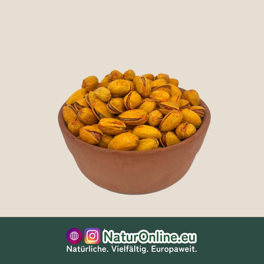 Jumbo California Pistachios – Roasted with saffron flavor, premium quality