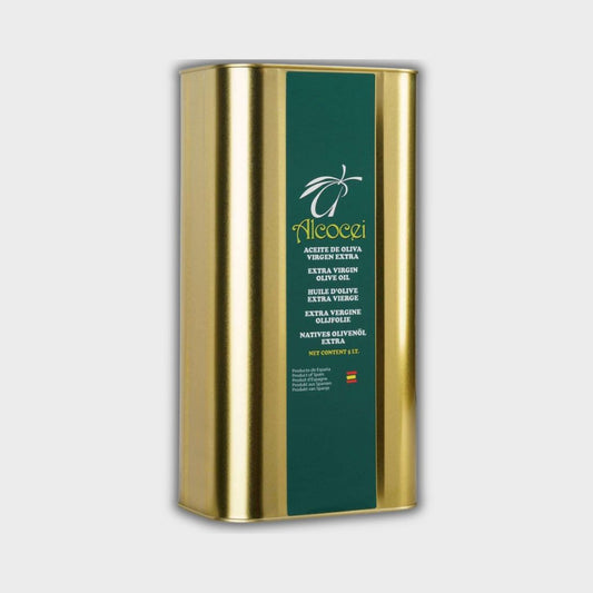 ALCOCEI Extra Virgin Olive Oil - 5L canister - ripe olives 