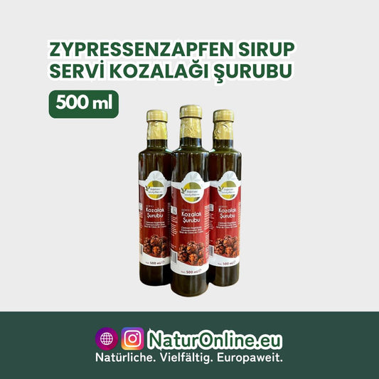 Cypress cone syrup