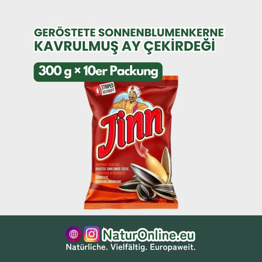 Jinn - Geröstete Sonnenblumenkerne - 300 g x 10er Packung