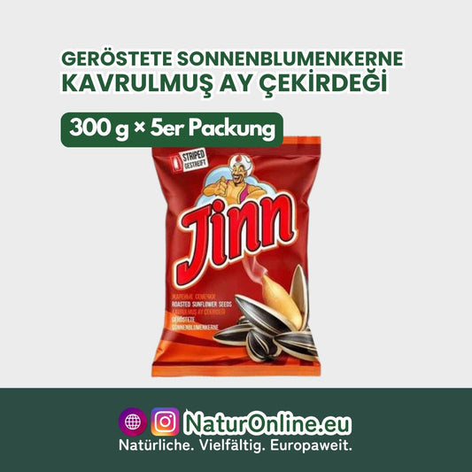 Jinn - Geröstete Sonnenblumenkerne - 300 g x 5er Packung