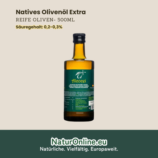 ALCOCEI Natives Olivenöl Extra - 500ml - reife Oliven