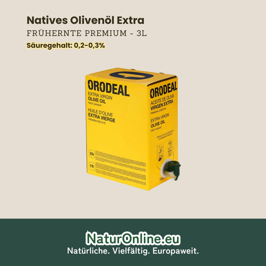 ORODEAL Natives Olivenöl Extra - Frühernte Premium - 3L