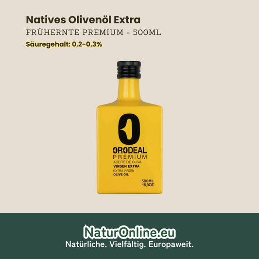 ORODEAL Natives Olivenöl Extra - Frühernte Premium - 500ml